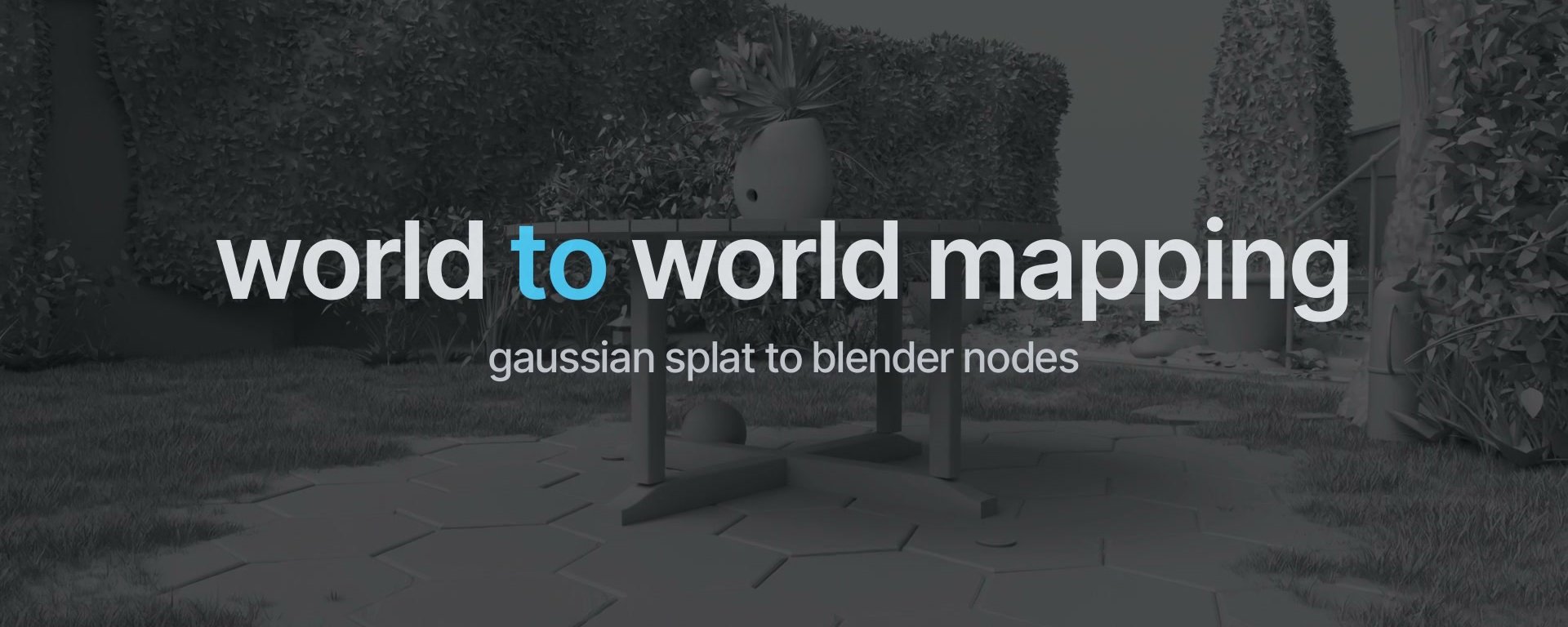 World to World Mapping: Turning Gaussian Splats into Editable Blender Scenes